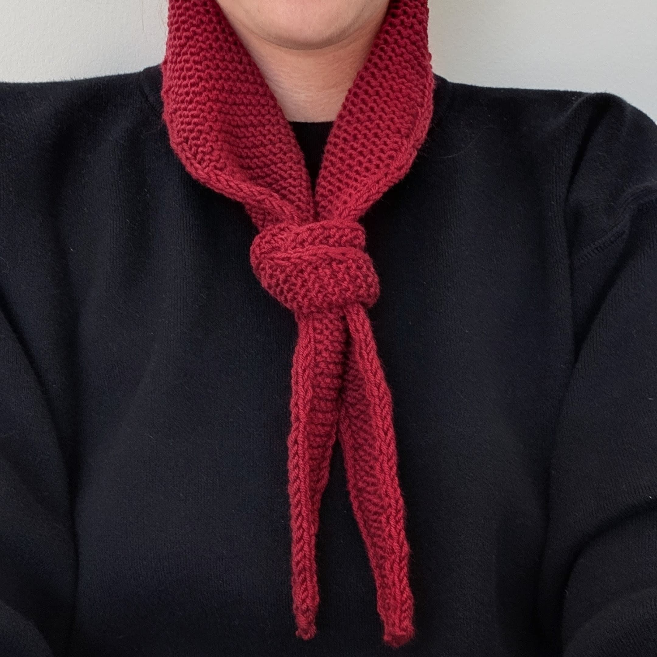 Scarf Mini Weinrot 2