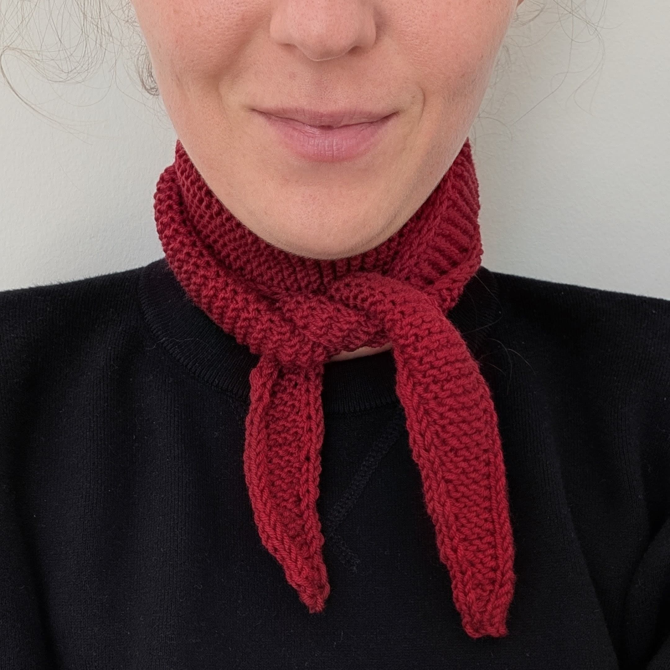 Scarf Mini Weinrot 1