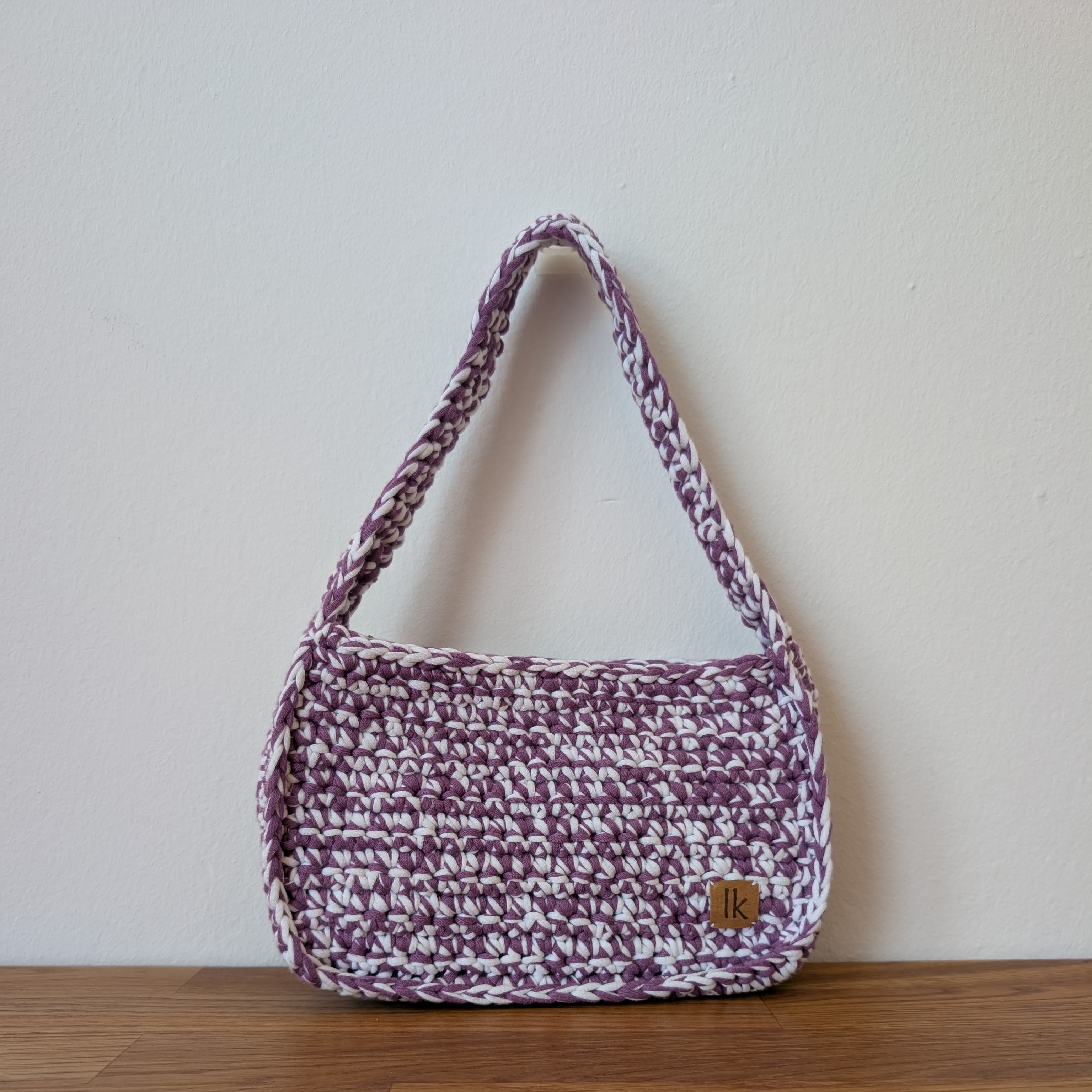 Lotta Bag Lila+Weiß 1